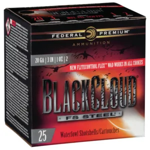 Federal PWBX2092 Black Cloud FS 20 Gauge 3" 1 oz 2 Shot 25 Per Box/ 10 Case