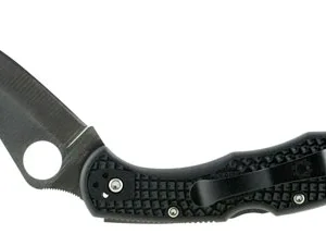 Spyderco C11PBK Delica 4  2.88" Folding Drop Point Plain VG-10 SS Blade/Black  Textured FRN Handle Includes Pocket Clip
