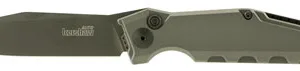 Kershaw 7900GRYBLK Launch 7 3.75" Folding Clip Point Drop Point Plain Black DLC CPM 154 SS Blade Gray Anodized Aluminum Handle Includes Pocket Clip