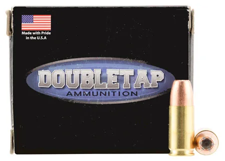 DOUBLETAP Ammunition 9mm124bd Home Defense 9mm Luger +p 124 Gr Jacket Hollow Point 20 Per Box/ 50 Cs