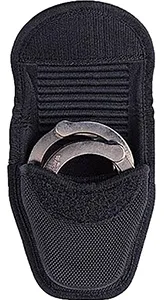 Bianchi 18772 7317 Double Handcuff Case Accumold Black Textured 2-2.25" Hook & Loop