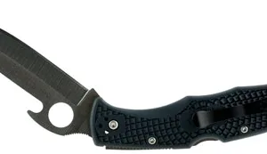Spyderco C10PGYW Endura 4 Lightweight 3.81" Folding Drop Point w/Gut Hook Plain VG-10 SS Blade/Gray FRN Handle Includes Pocket Clip