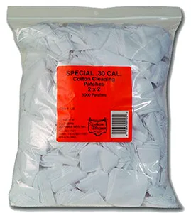 Southern Bloomer 125 Cleaning Patches  30 Cal Cotton 1000 Per Bag