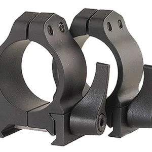 Warne 200LM Vertical Rings Maxima Matte Black 1" Low Quick Detach 0 MOA