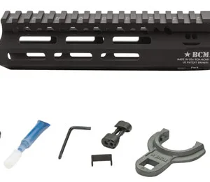 BCM MCMR7556BLK BCMGunfighter MCMR 7" M-LOK, Free-Floating Style Made of Aluminum with Black Anodized Finish for AR-Platform