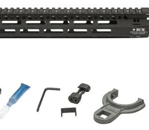 BCM MCMR10556BLK BCMGunfighter MCMR 10" M-LOK, Free-Floating Style Made of Aluminum with Black Anodized Finish for AR-Platform