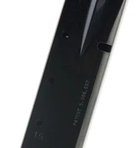 Mec-Gar MGBRHP15B Standard  Blued Detachable 15rd 9mm Luger for Browning Hi-Power/Springfield SA-35