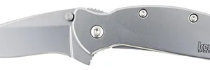 Kershaw 1620FL Scallion  2.40" Folding Drop Point Plain Bead Blasted 420HC SS Blade/Bead Blasted 410 Stainless Steel Handle Includes Pocket Clip