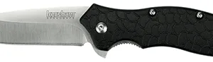 Kershaw 1830 OSO Sweet  3" Flipper Drop Point Plain Satin 8Cr13MoV SS Blade, Black GFN Handle, Includes Pocket Clip
