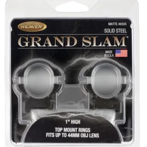 Weaver Mounts 49305 Grand Slam  Matte Black 1" High