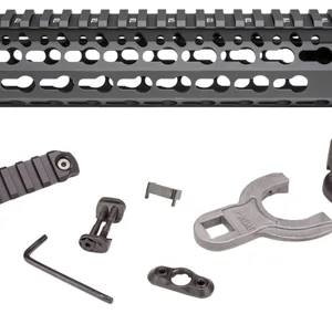 BCM KMRA9556BK KMR Alpha Handguard 9" Keymod Style Made of Aluminum with Black Anodized Finish for AR-15