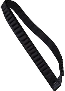 Blackhawk 43SB55BK Shotgun Bandoleer  Black Nylon Capacity 55rd Shotgun Over The Shoulder Mount