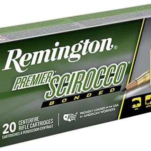 Remington Ammunition 29332 Premier Scirocco Bonded 308 Win 165 gr Swift Scirocco Bonded 20 Per Box/ 10 Cs