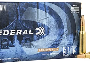 Federal 308A Power-Shok  308 Win 150 gr Jacketed Soft Point 20 Per Box/ 10 Cs