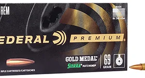Federal GM308M2 Premium Gold Medal 308 Win 175 gr Sierra MatchKing BTHP 20 Per Box/ 10 Cs