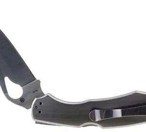 Spyderco BY03P2 Byrd Cara Cara 2 3.75" Folding Spear Point Plain 8Cr13MoV SS Blade Stainless Steel Handle Includes Pocket Clip