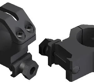 Weaver Mounts 48362 Four-Hole Skeleton Rings  Matte Black 1" Extra High