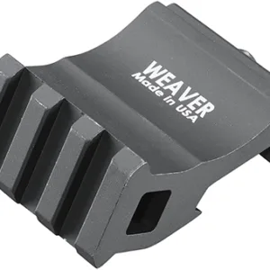 Weaver Mounts 99671 Offset Rail Adapter  Black Anodized