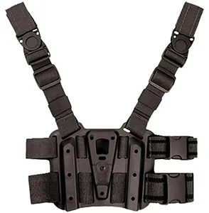 Blackhawk 432000PBK Tactical Holster Platform Black Carbon Fiber Leg Mount Fits Blackhawk Concealment/Duty Holsters