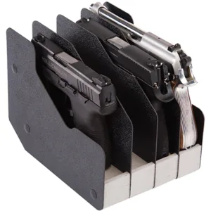 BenchMaster BMWRM14 WeaponRac Four Pistol Universal Handgun Metal Black
