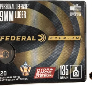 FEDERAL 9MM LUGER 135GR