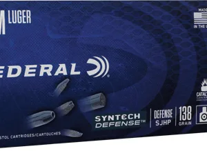 FEDERAL 9MM LUGER 138GR SJHP