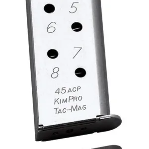 Kimber KimPro Tac-Mag 1911 Magazine .45 ACP Pistols Full-Length Grip Stainless Steel 8/rd