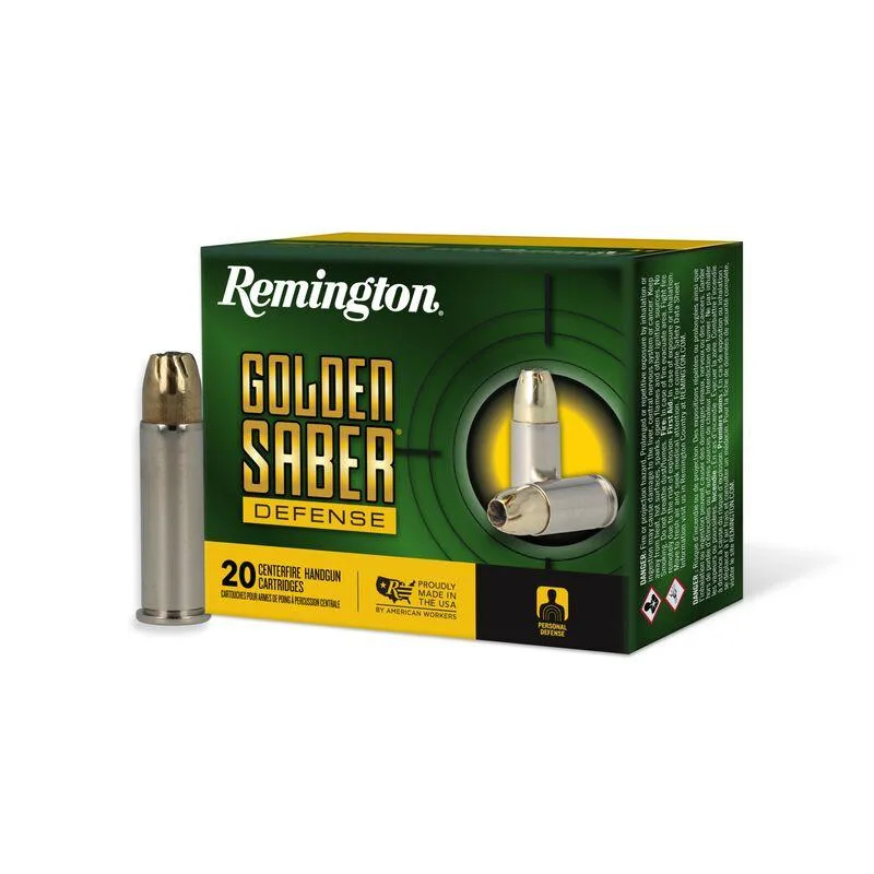 REMINGTON Golden Saber Defense Ammunition .38 Spl(+p) 125gr Bjhp 975 Fps 20/ct