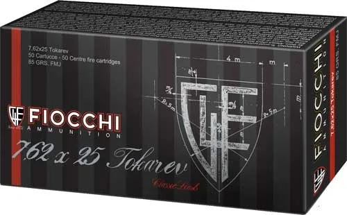 FIOCCHI 7.62 Tokarev 85gr Fmj