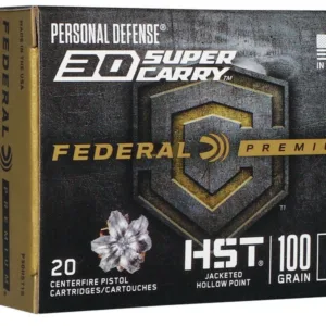 FEDERAL AMMUNITION HST 30SC 100GR JHP 20/200
