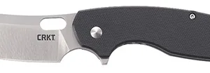 CRKT 5315G Pilar  Large 2.67" Folding Plain Satin 8Cr14MoV SS Blade/Black G10/SS Handle Includes Pocket Clip