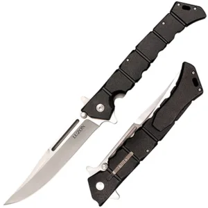 Cold Steel CS20NQX Luzon  Large 6" Folding Plain 8Cr13MoV SS Blade/Black GFN Handle Features Safety Switch Includes Pocket Clip
