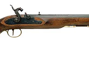 Traditions P1060 Kentucky Pistol Single Shot 50 Cal Percussion 10" Color Case Hardened Frame Blued Barrel Walnut Grip