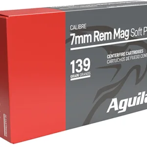 Aguila 80591AG   7mm Rem Mag 139 gr InterLock Boat Tail Soft Point 20 Per Box/ 10 Case