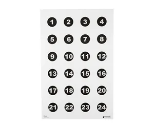 ACTION TGT 24 3" NMBR CIRCLES 100PK