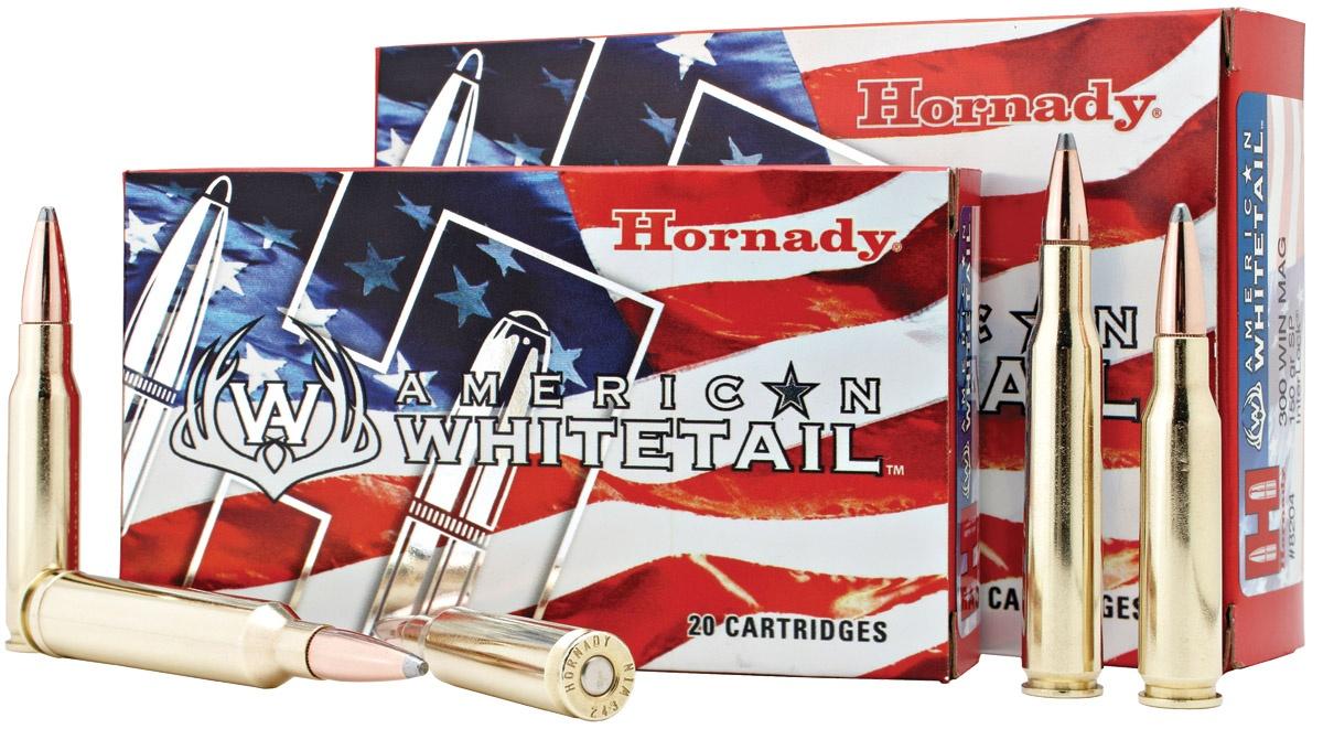 Hornady American Whitetail Rifle Ammunition .300 Win Mag 180 gr BTSP 2960 fps 20/ct
