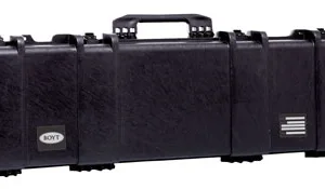 Boyt Harness H51 H-Series Double Gun Case Water Resistant Black Polypropylene with Ball Bearing Wheels, Dust-Proof O-Ring & Steel Hinge Pins 51" L x 15" W x 6" D Interior Dimensions