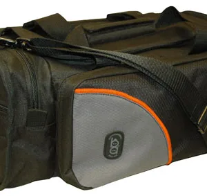 Bob Allen BA450 Club Range Bag Black with Gray Panel Ripstop Nylon with Padded Interior, Protection Pockets, Mag Loops & Wraparound Handles 18" x 10" x 10" Exterior Dimensions
