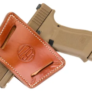 1791 Gunleather UIWCBRA UIW  IWB/OWB Classic Brown Leather Belt Clip Fits Most Small-Mid Frame Autos Ambidextrous