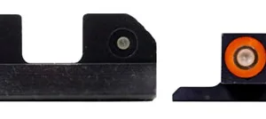 XS Sights SWR033S6N R3D Night Sights- Smith & Wesson  Black | Green Tritium Orange  Outline Front Sight Green Tritium  Rear Sight