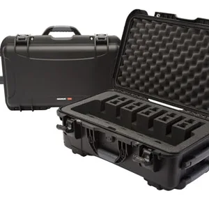 Nanuk 9356UP1 935 6 Up Pistol Case Black Polymer with Closed-Cell Foam Padding 22" L x 14" W x 9" H Interior Dimensions