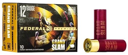 FEDERAL Pfcx157f4 Premium Grand Slam 12 Gauge 3" 1 3/4 Oz 4 Shot 10 Per Box/ 25 Case