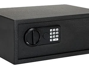 SnapSafe 75435 Keypad Safe  XL Keypad/Key Entry Black Steel 20.50" x 14.80" x 8"