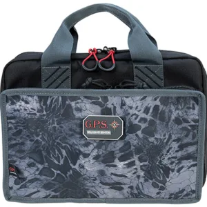 GPS Bags GPS1310PCDC Quad  Fall Digital Camo Nylon with Visual ID Storage System, Mag Storage Pockets, Lockable Zippers & Side Pockets Holds UP To 4 Handguns Includes Ammo Dump Cup