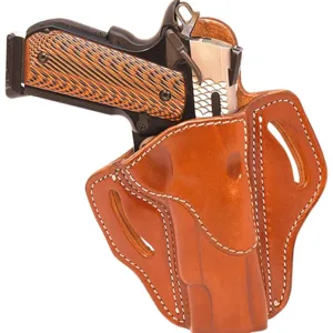 1791 Gunleather ORBH1SCBRR BH1S Optic Ready OWB Classic Brown Leather Belt Slide Fits 1911 Fits 3.5-4.25" Barrel Right Hand