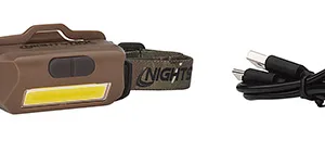Nightstick USB4510F USB-4510F Multi-Flood Flat Dark Earth 35/60/250 Lumens Green/Red/White LED Bulb Clip-On/Camo Strap