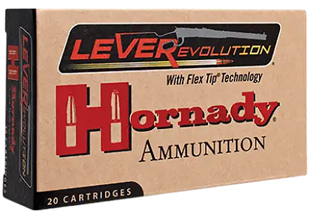 Hornady LEVERevolution Rifle Ammunition .45-70 Gov 325 gr FTX 2050 fps - 20/box