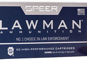 Speer Lawman Handgun Ammunition Clean-Fire 9mm Luger 147 gr. TMJ 985 fps 50/ct