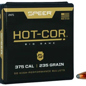 Speer 2471 Hot-Cor  375 Cal .375 235 gr Semi Spitzer Soft Point 50 Per Box/ 5 Case