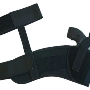 Uncle Mike's 88121 Ankle Holster Ankle, Size 12, Black Kodra Nylon/ Velcro, Compatible w/ Glock 26/27/33, Right Hand